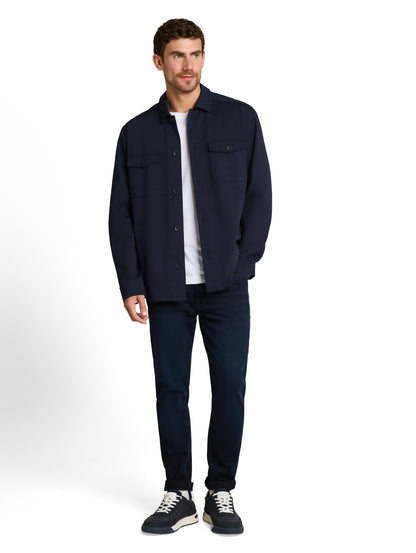 Sweat–Overshirt mit Taschen