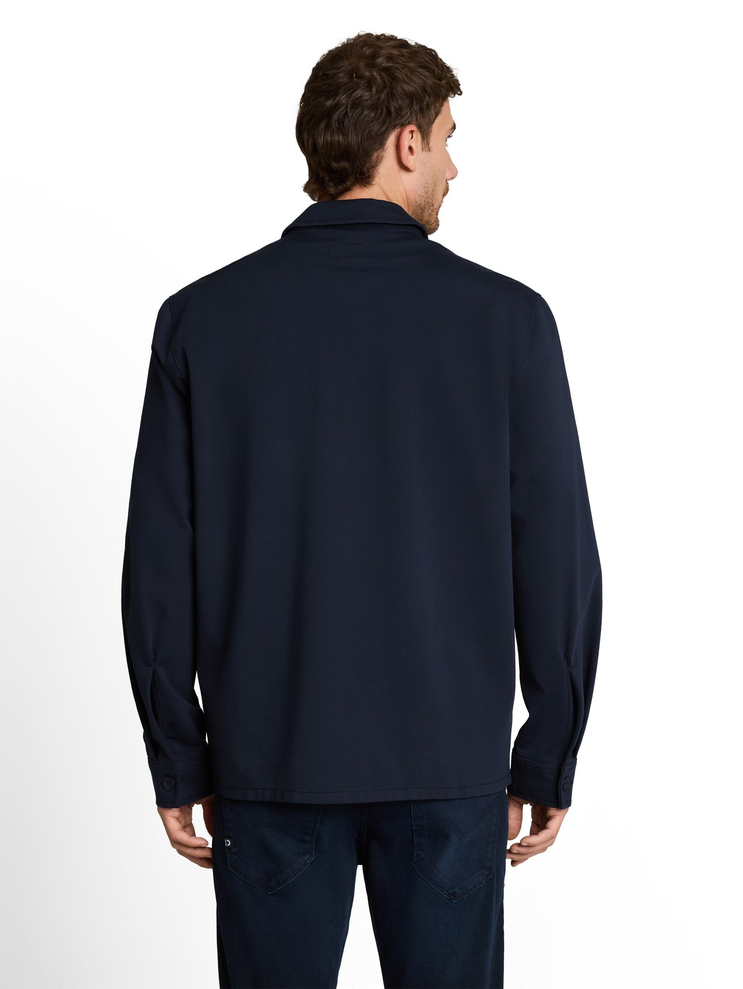 Sweat–Overshirt mit Taschen