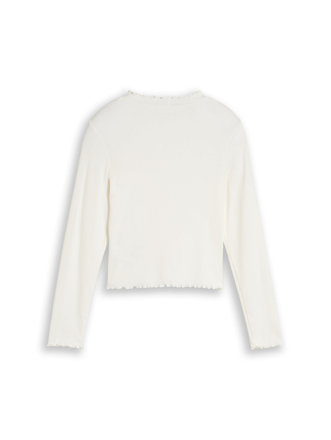 Cropped Shirt mit Rippstruktur