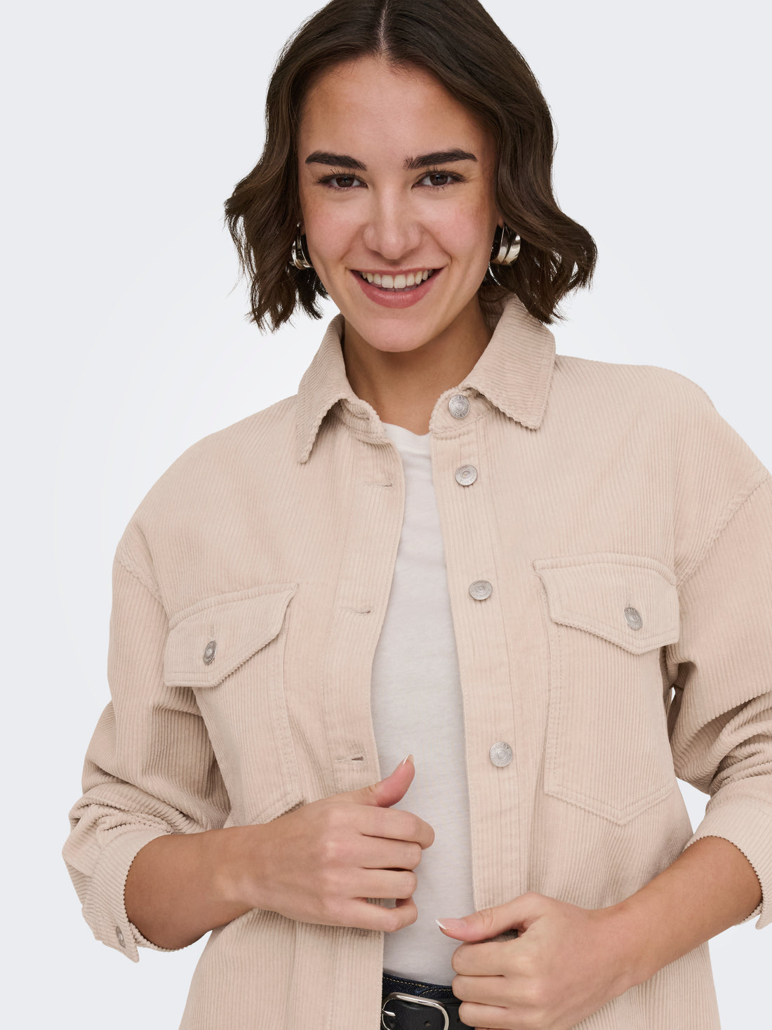 ONLTIGGY L/S CORD SHACKET PNT NOOS