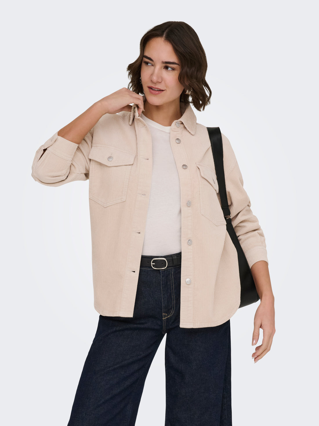 ONLTIGGY L/S CORD SHACKET PNT NOOS