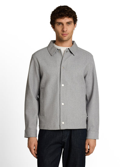 Relaxed Fit Jacke mit Druckknöpfen