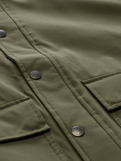 Blouson Jacke mit Cord-Kragen