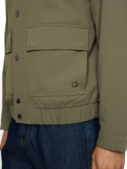 Blouson Jacke mit Cord-Kragen