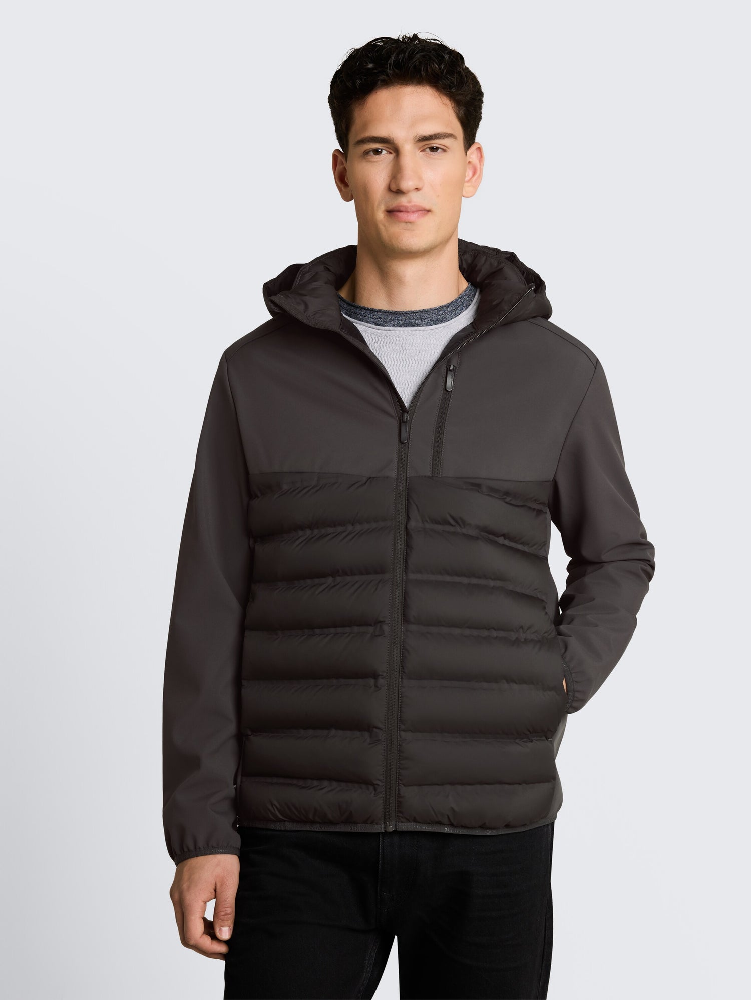 Relaxed Fit Hybrid Steppjacke