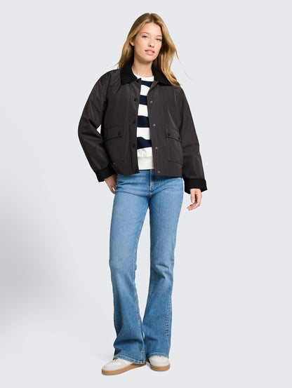 Übergangjacke mit Cord-Kragen