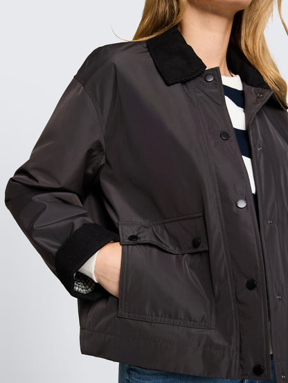 Übergangjacke mit Cord-Kragen
