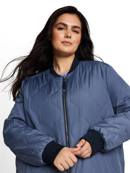 Plus Size - 2-in-1 Wendejacke mit Bomberkragen