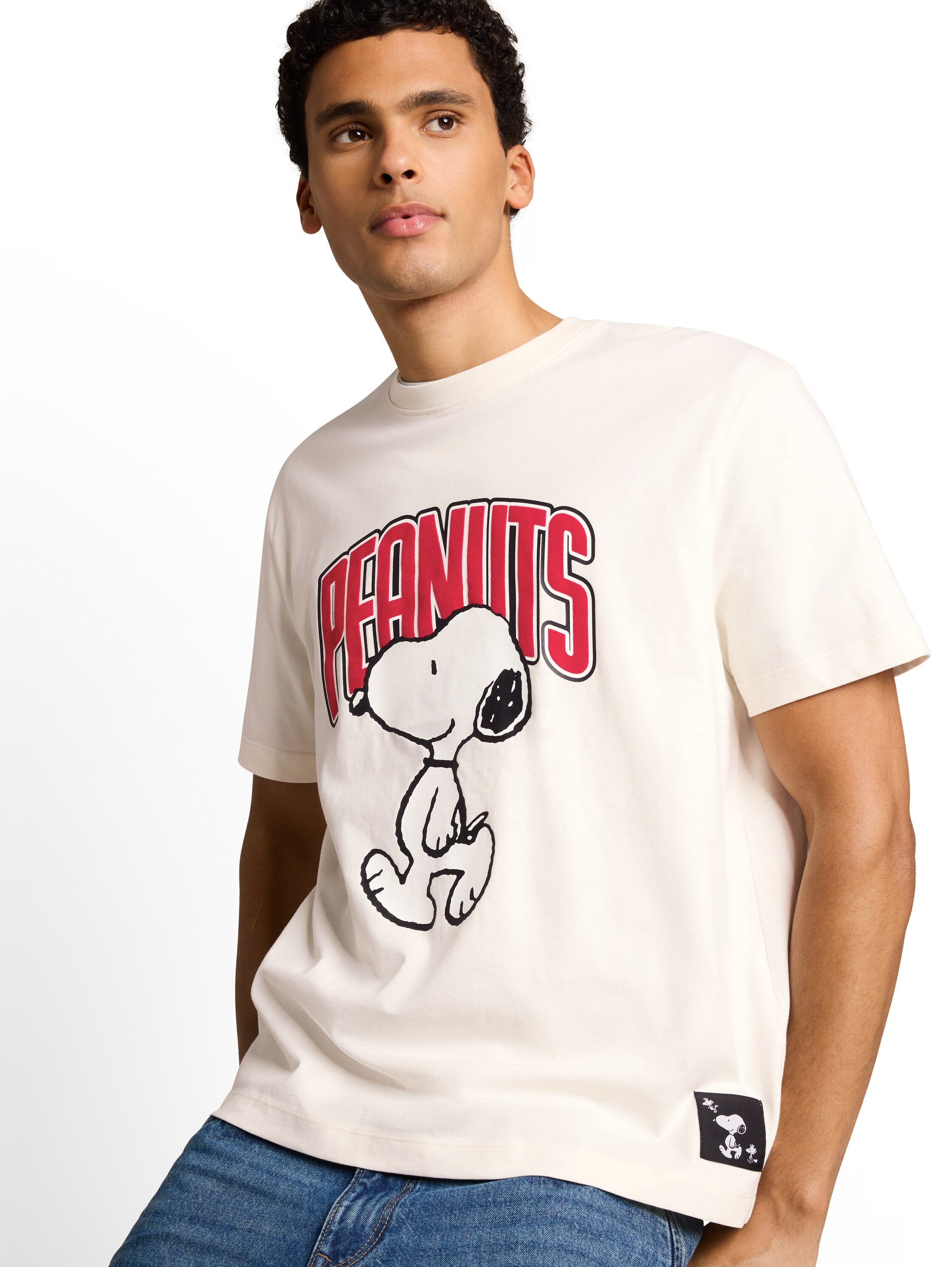 Relaxed Fit T-Shirt mit Snoopy-Print