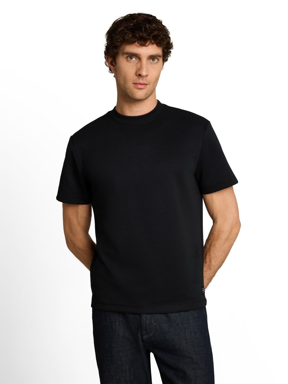 Relaxed Fit Sweatshirt mit kurzen Ärmeln