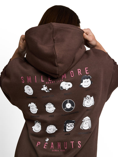 Hoodie Sweatshirt mit Snoopy-Rückenprint
