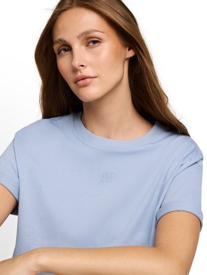 Boxy Fit T-Shirt mit Stickerei