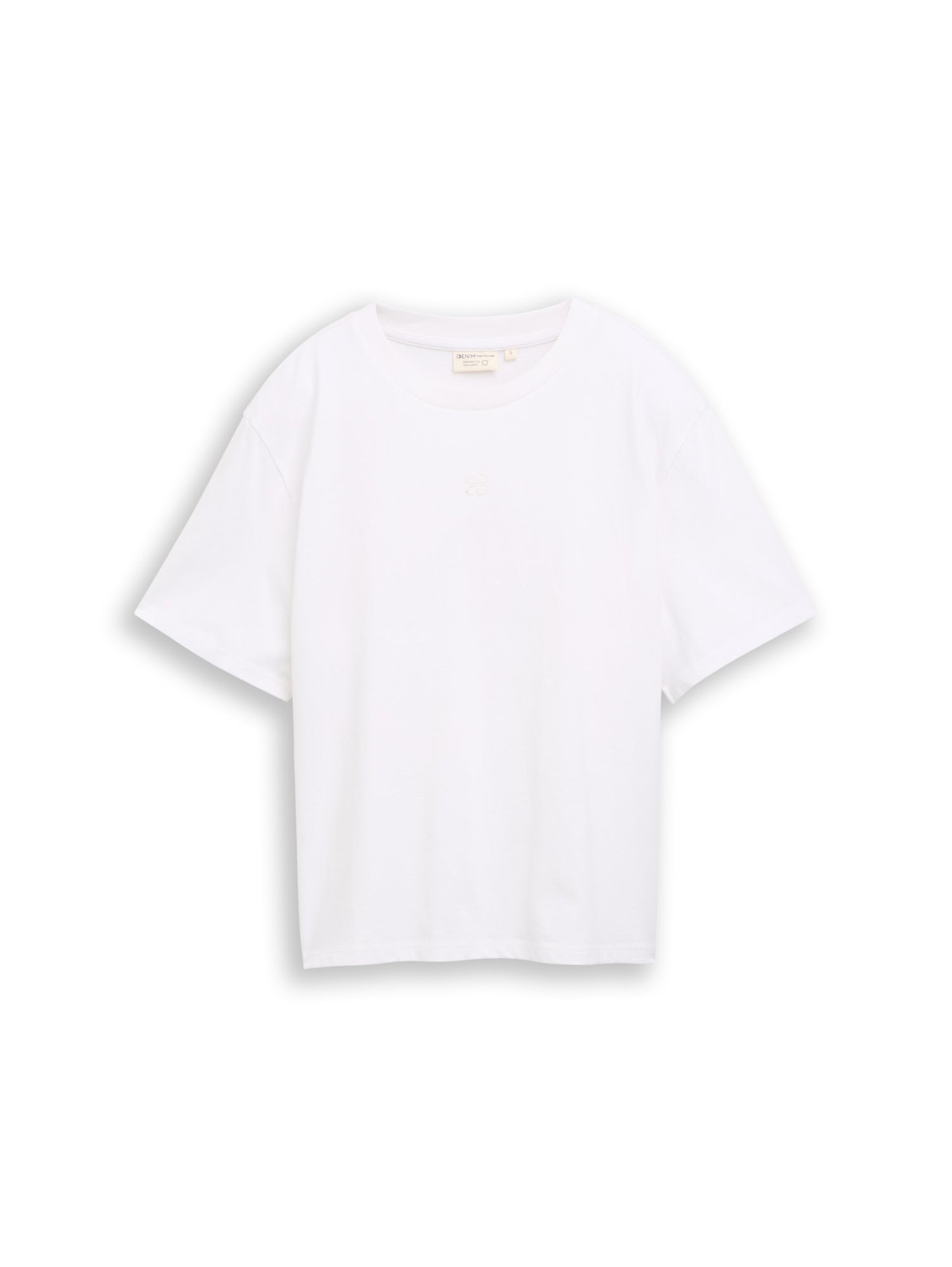 Boxy Fit T-Shirt mit Stickerei