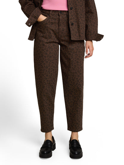 TTADEA BARREL Jeans mit Leo-Print