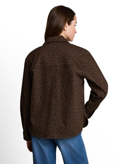 Übergangsjacke mit Leo-Print