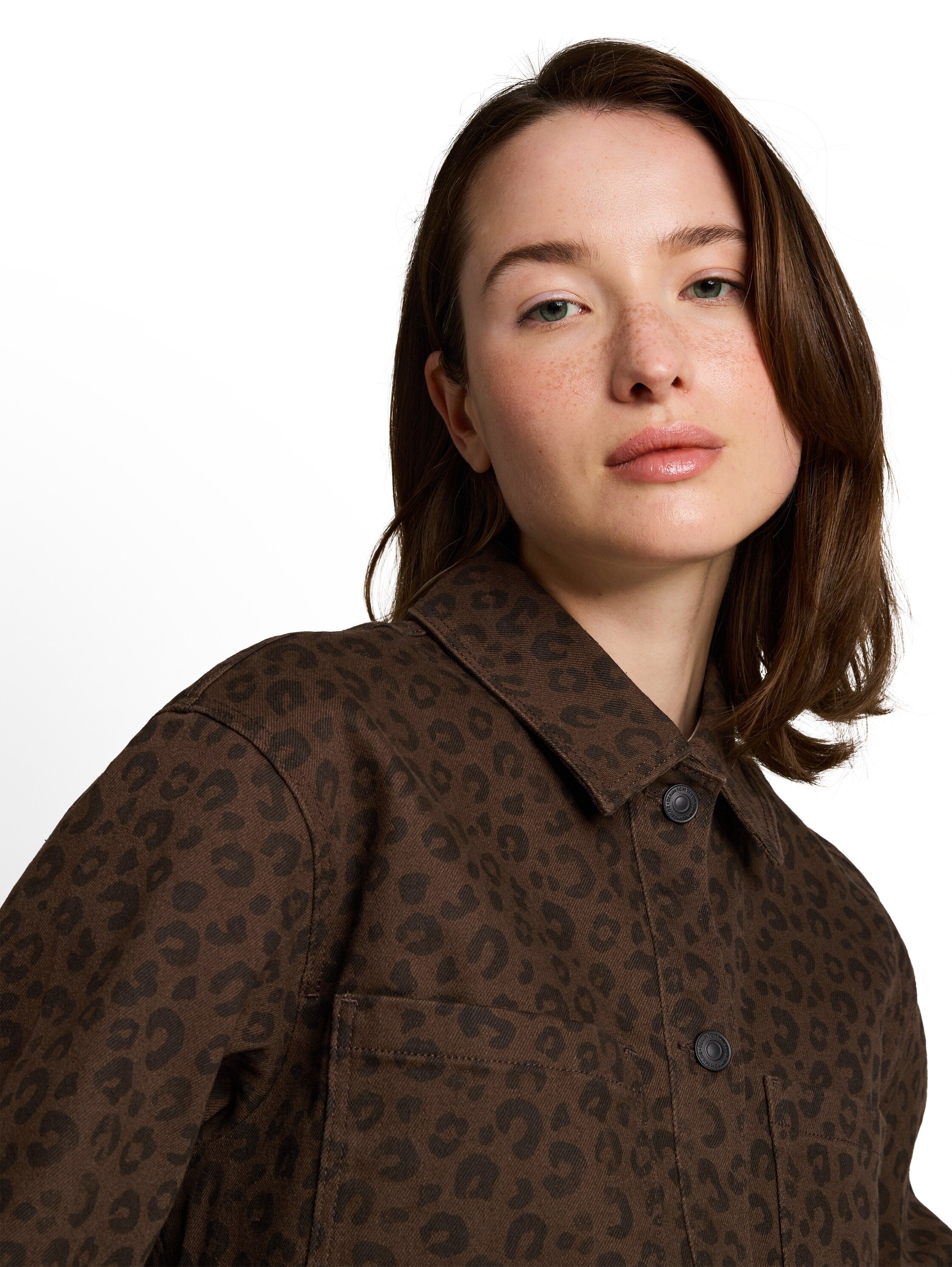 Übergangsjacke mit Leo-Print