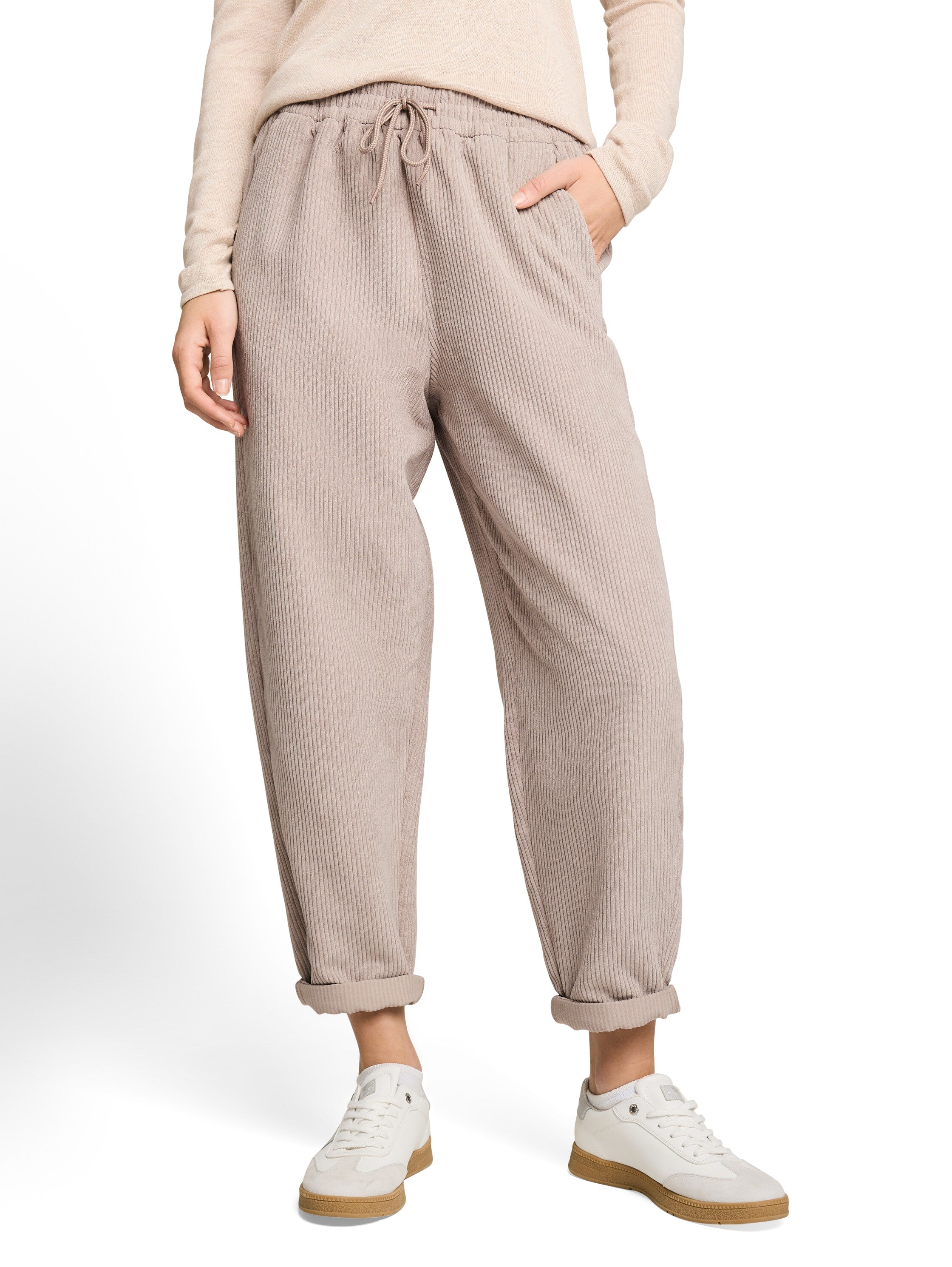 Barrel Cordhose mit Kordelzug