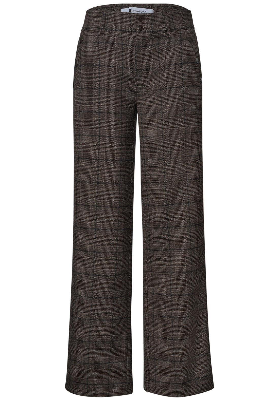 High Waist Straigt Leg Hose im Casual Fit