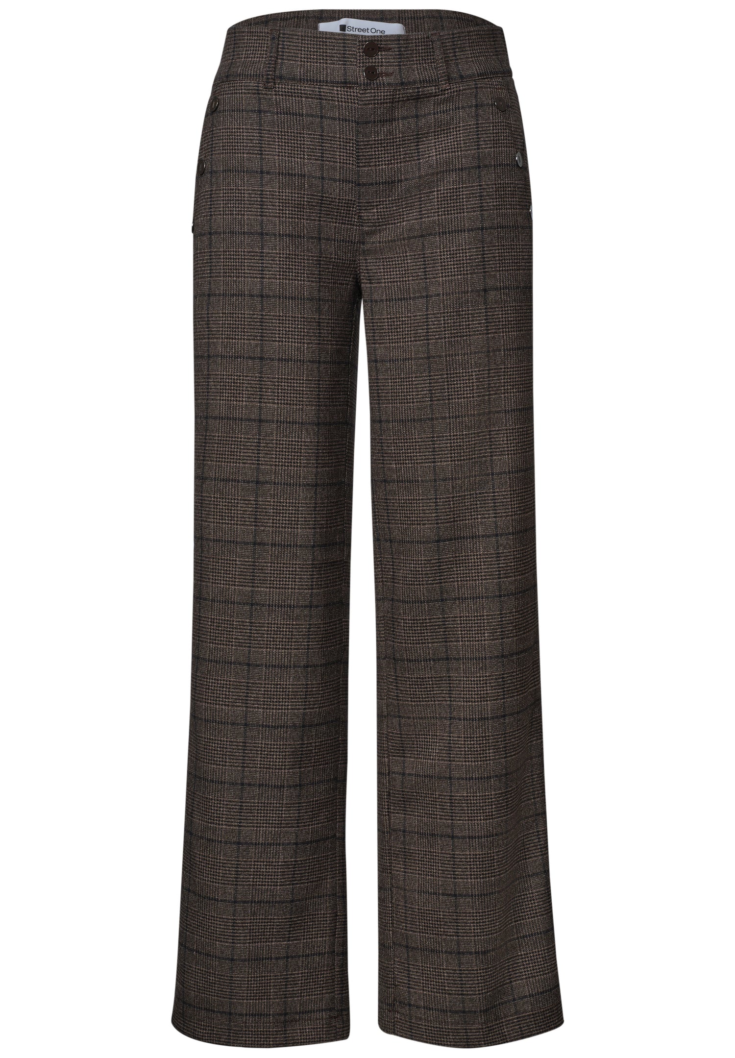 High Waist Straigt Leg Hose im Casual Fit