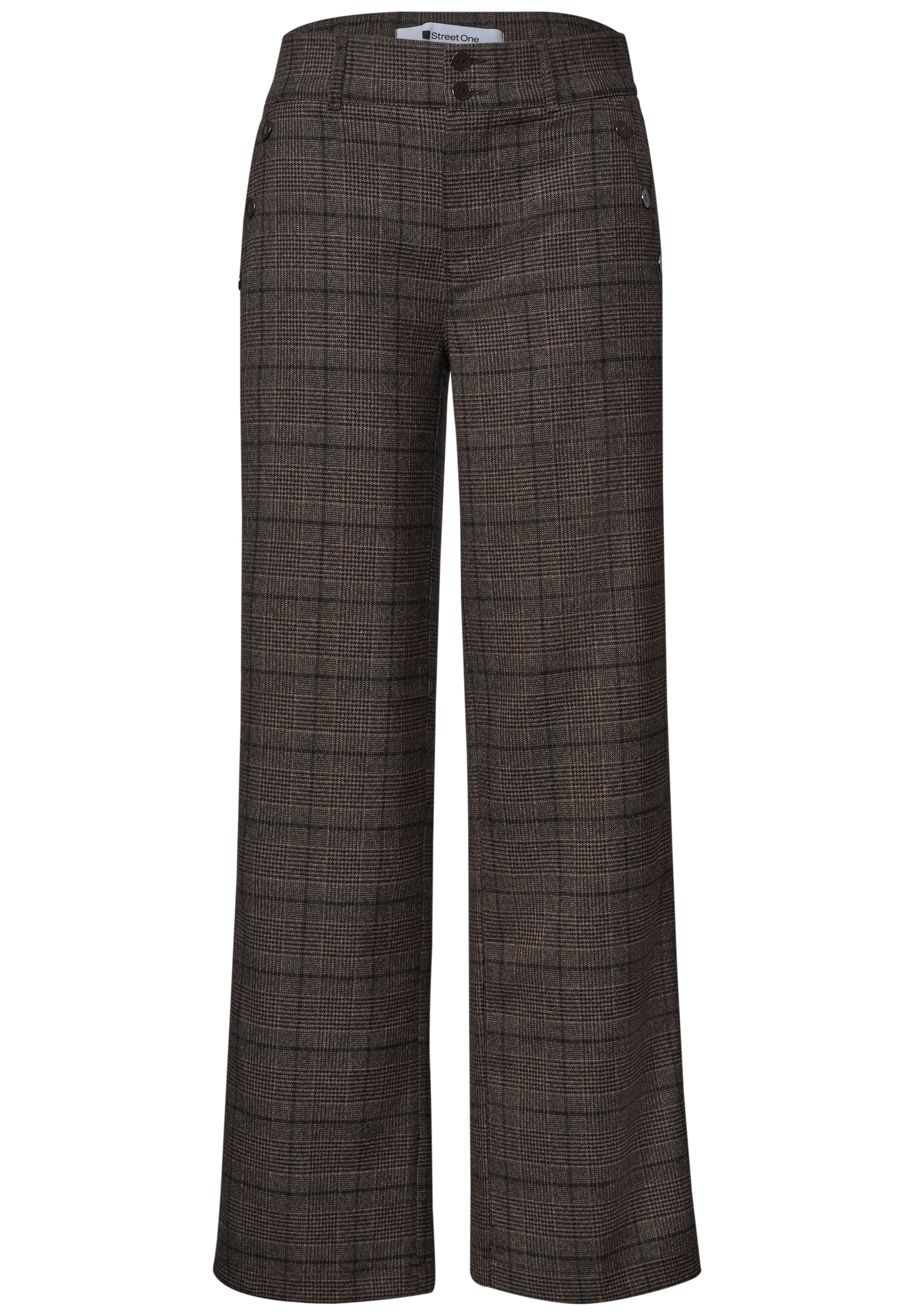 High Waist Straigt Leg Hose im Casual Fit