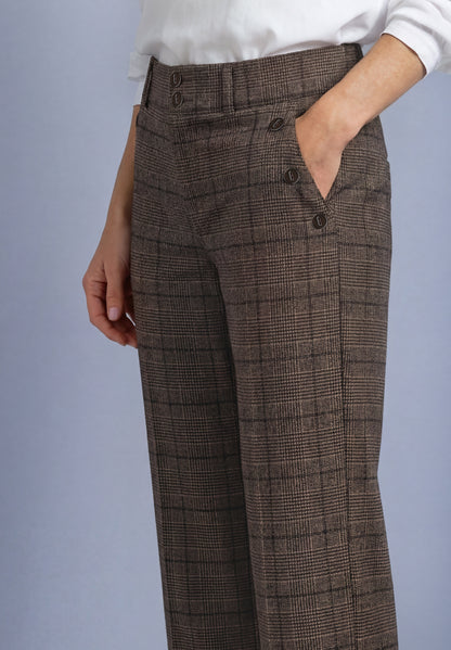 High Waist Straigt Leg Hose im Casual Fit
