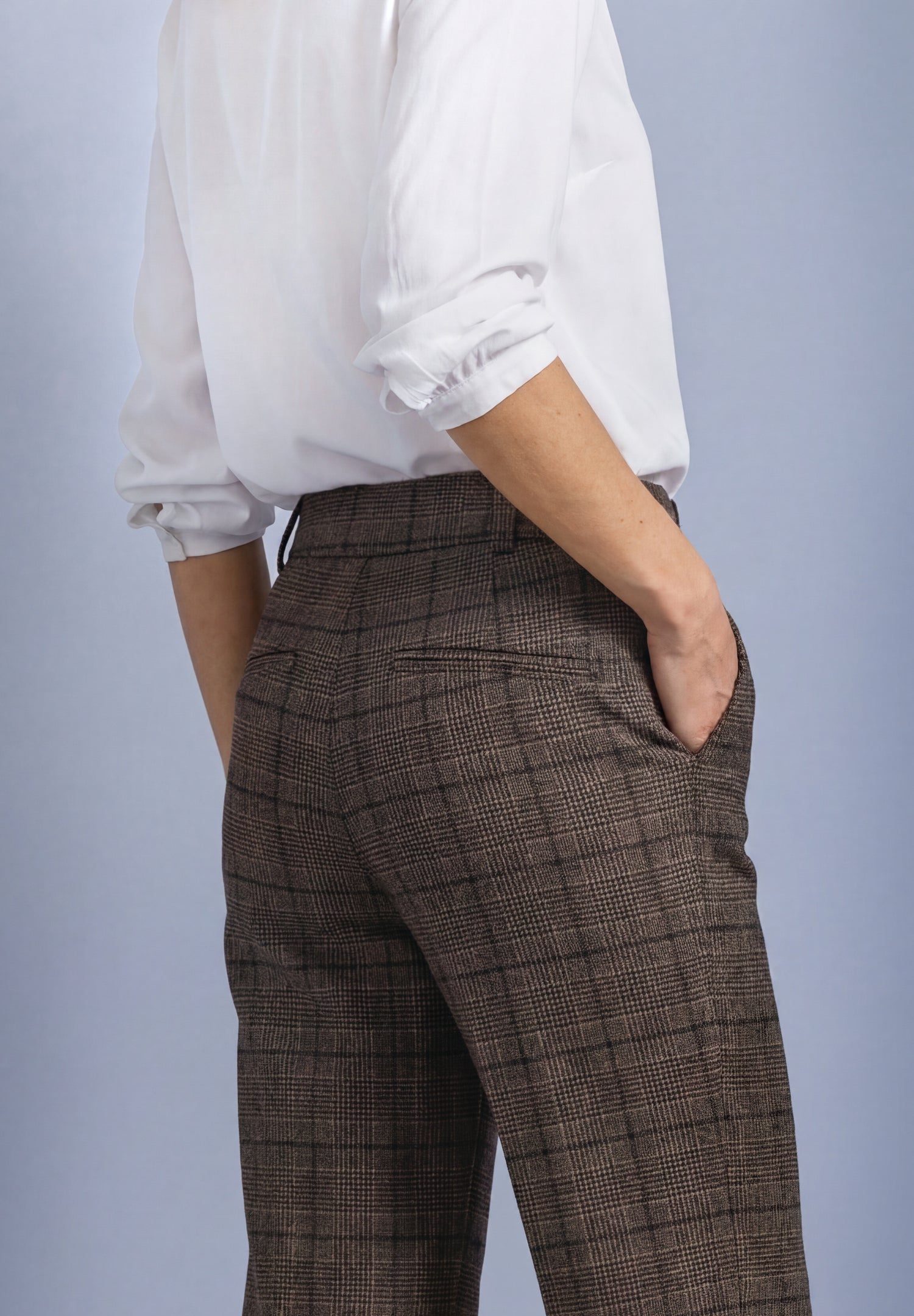 High Waist Straigt Leg Hose im Casual Fit