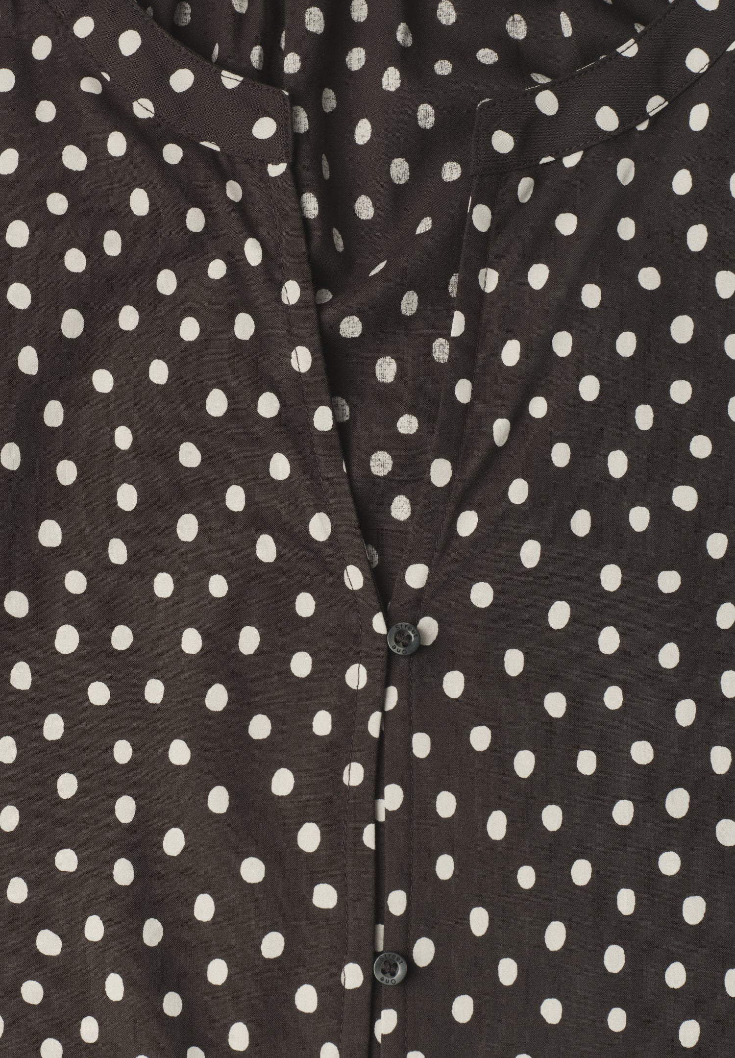 3/4-Arm Bluse mit Split Neck und Print