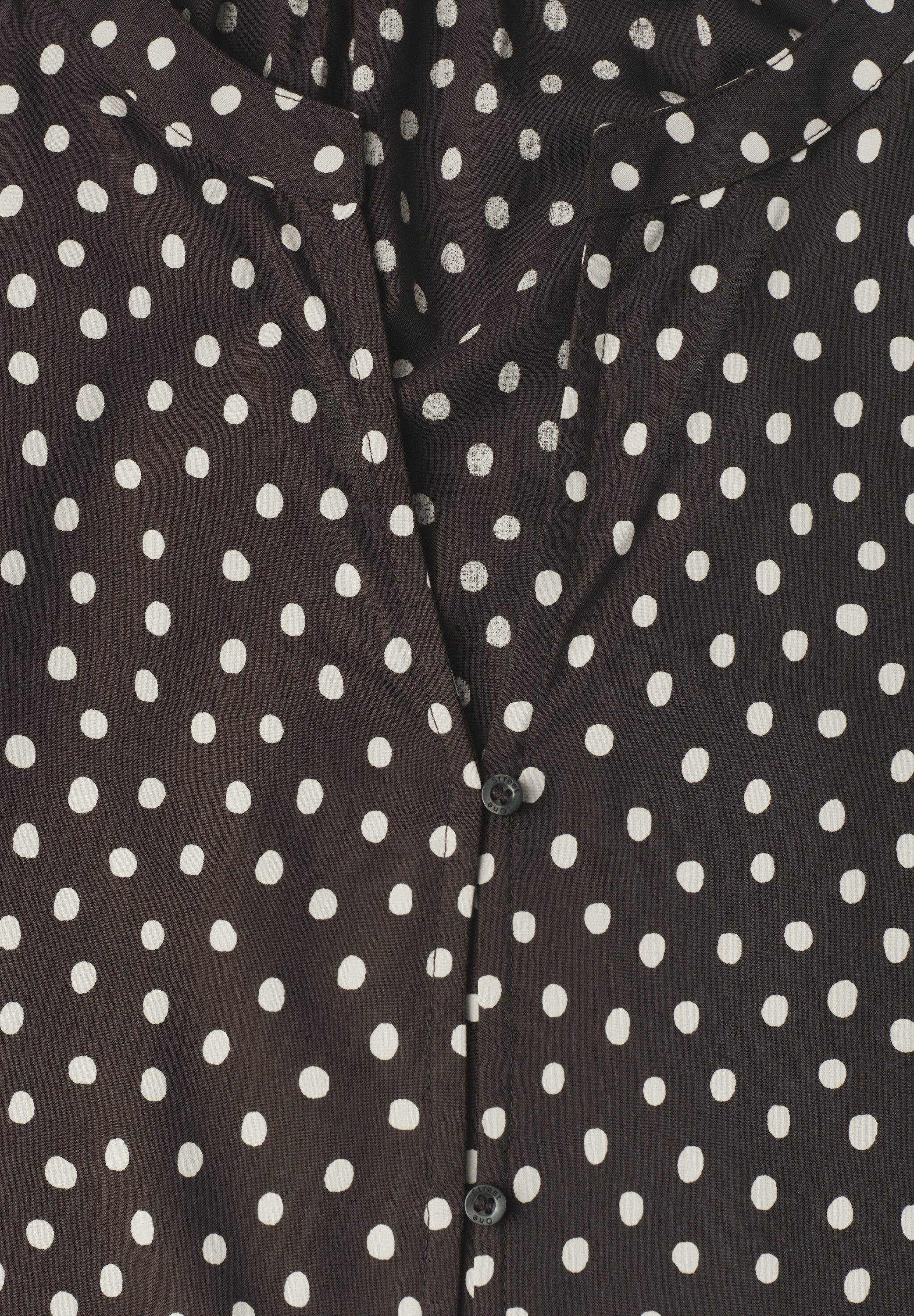 3/4-Arm Bluse mit Split Neck und Print
