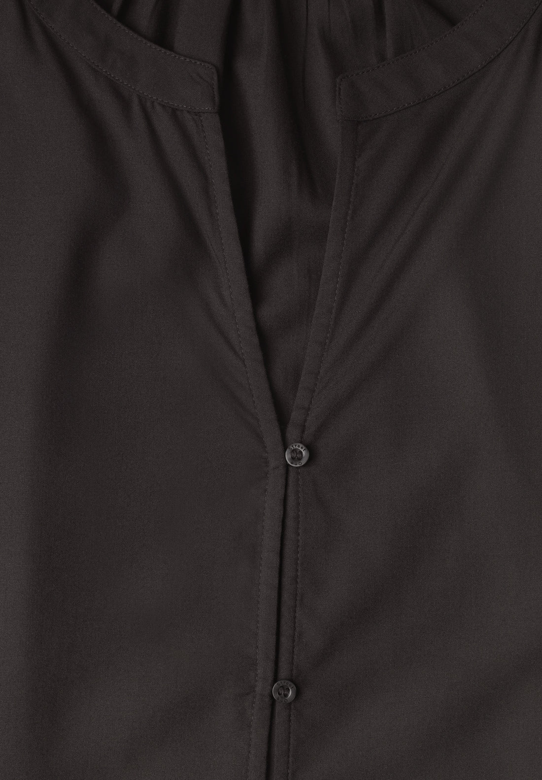3/4-Arm Bluse mit Split Neck