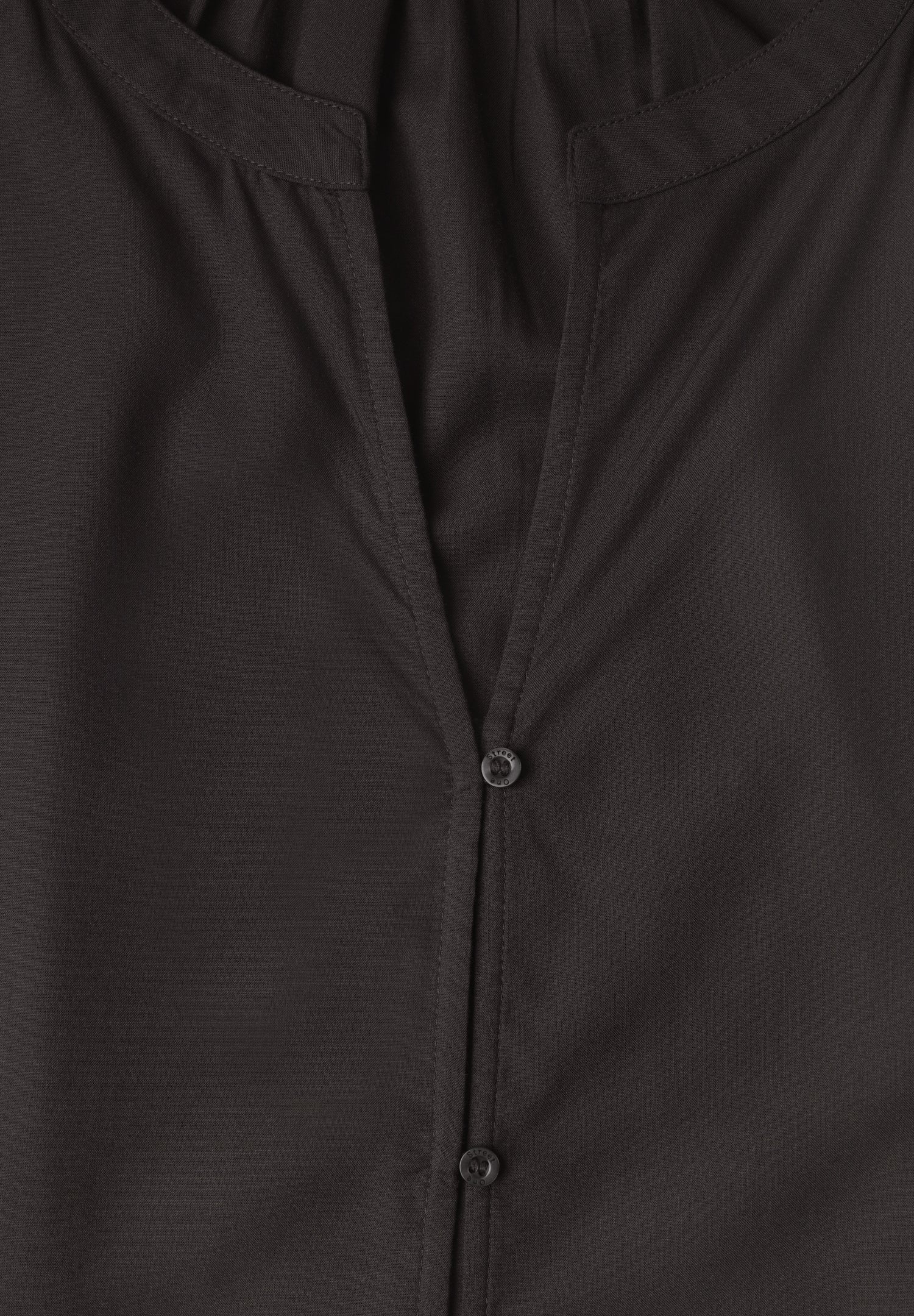 3/4-Arm Bluse mit Split Neck