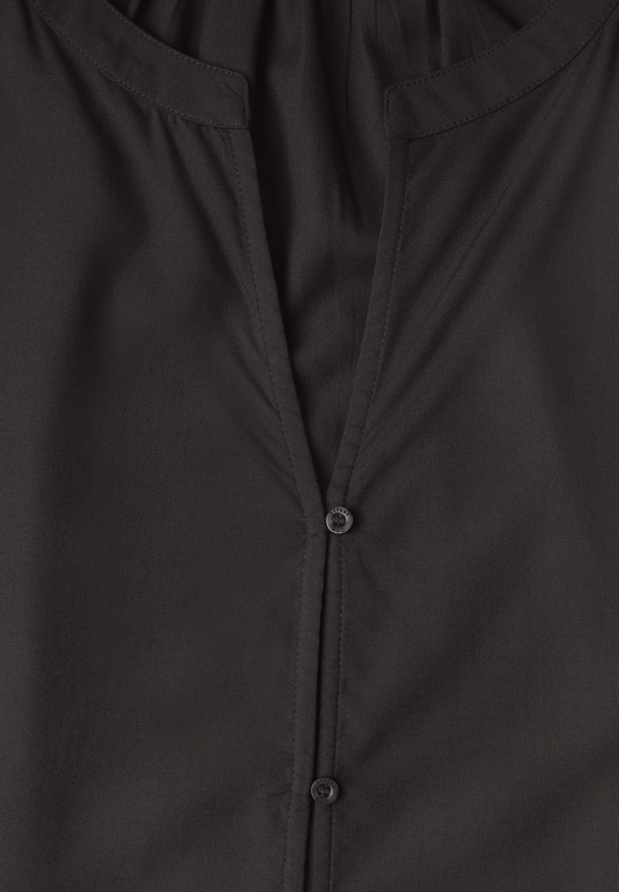 3/4-Arm Bluse mit Split Neck