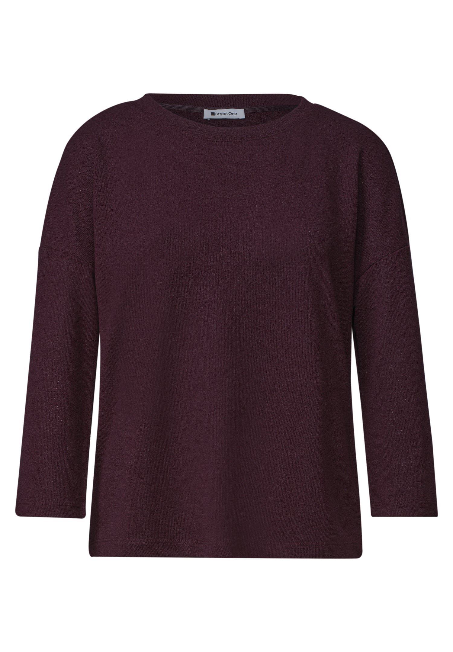 3/4-Arm Shirt in Strick-Optik