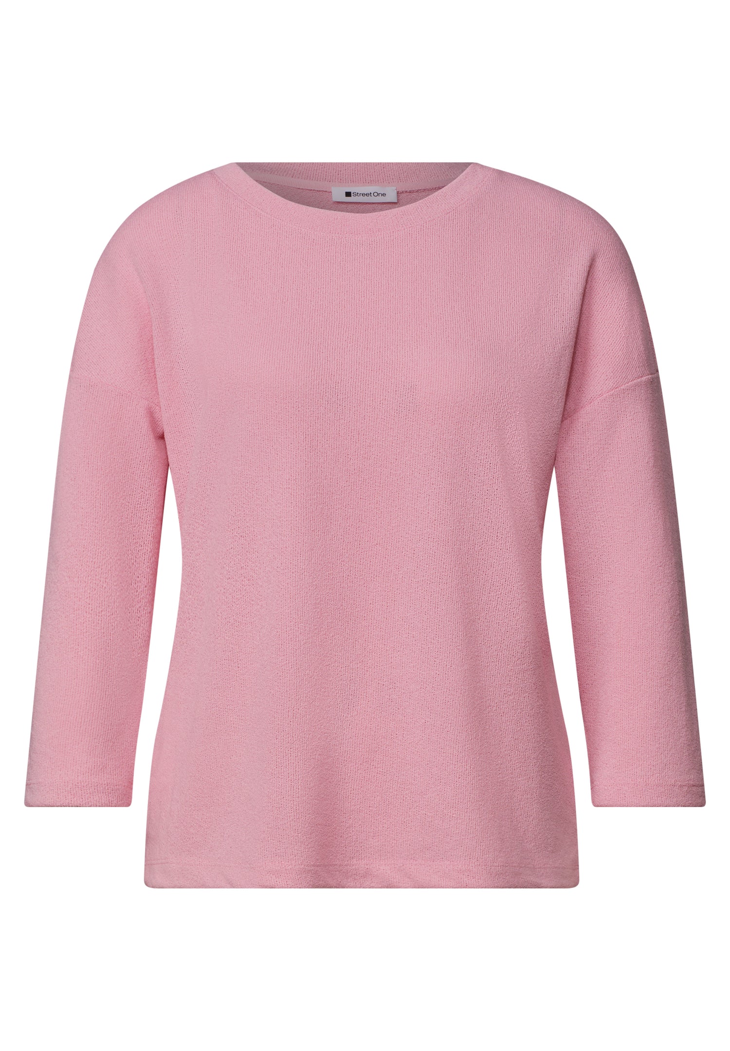 3/4-Arm Shirt in Strick-Optik