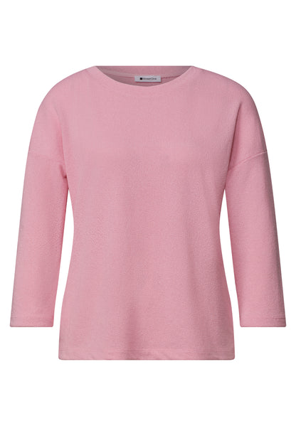 3/4-Arm Shirt in Strick-Optik