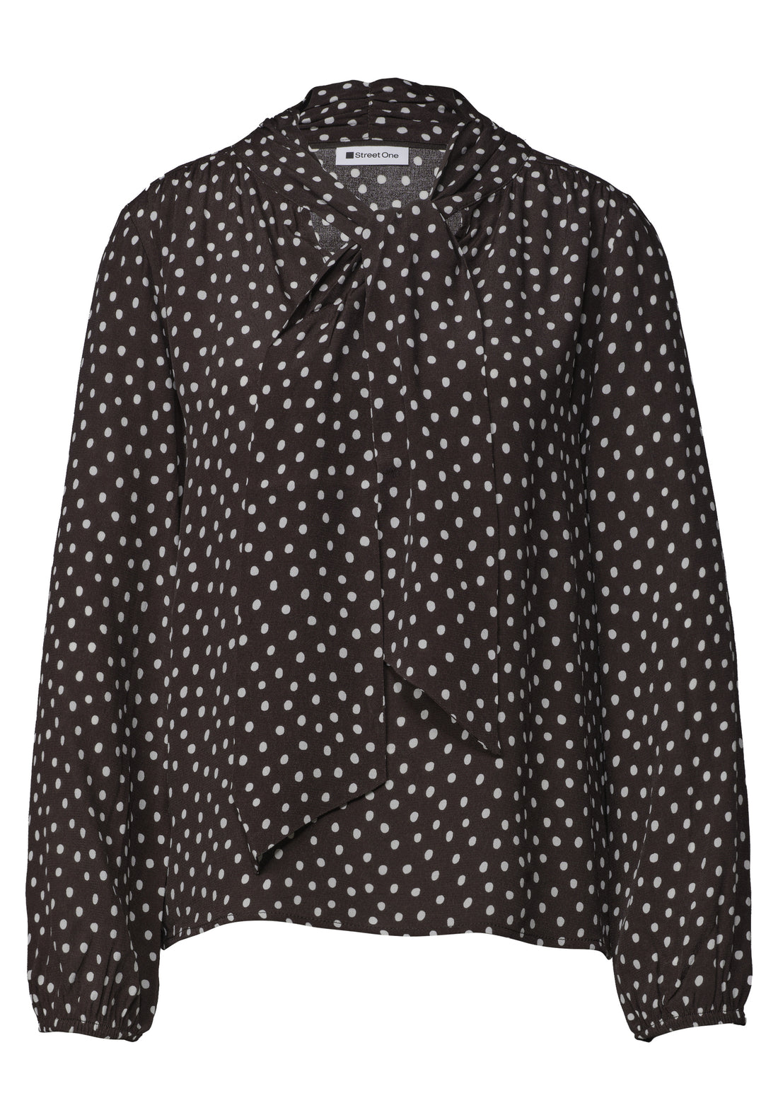 Langarm Bluse mit Schleifendetail