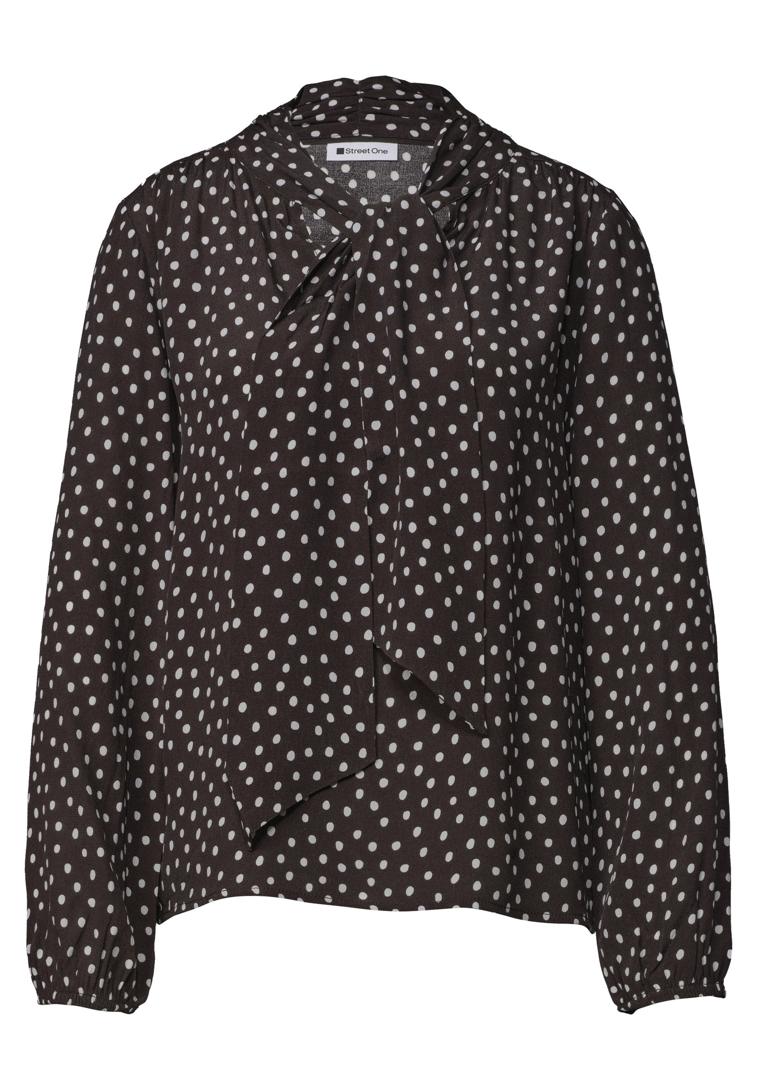 Langarm Bluse mit Schleifendetail