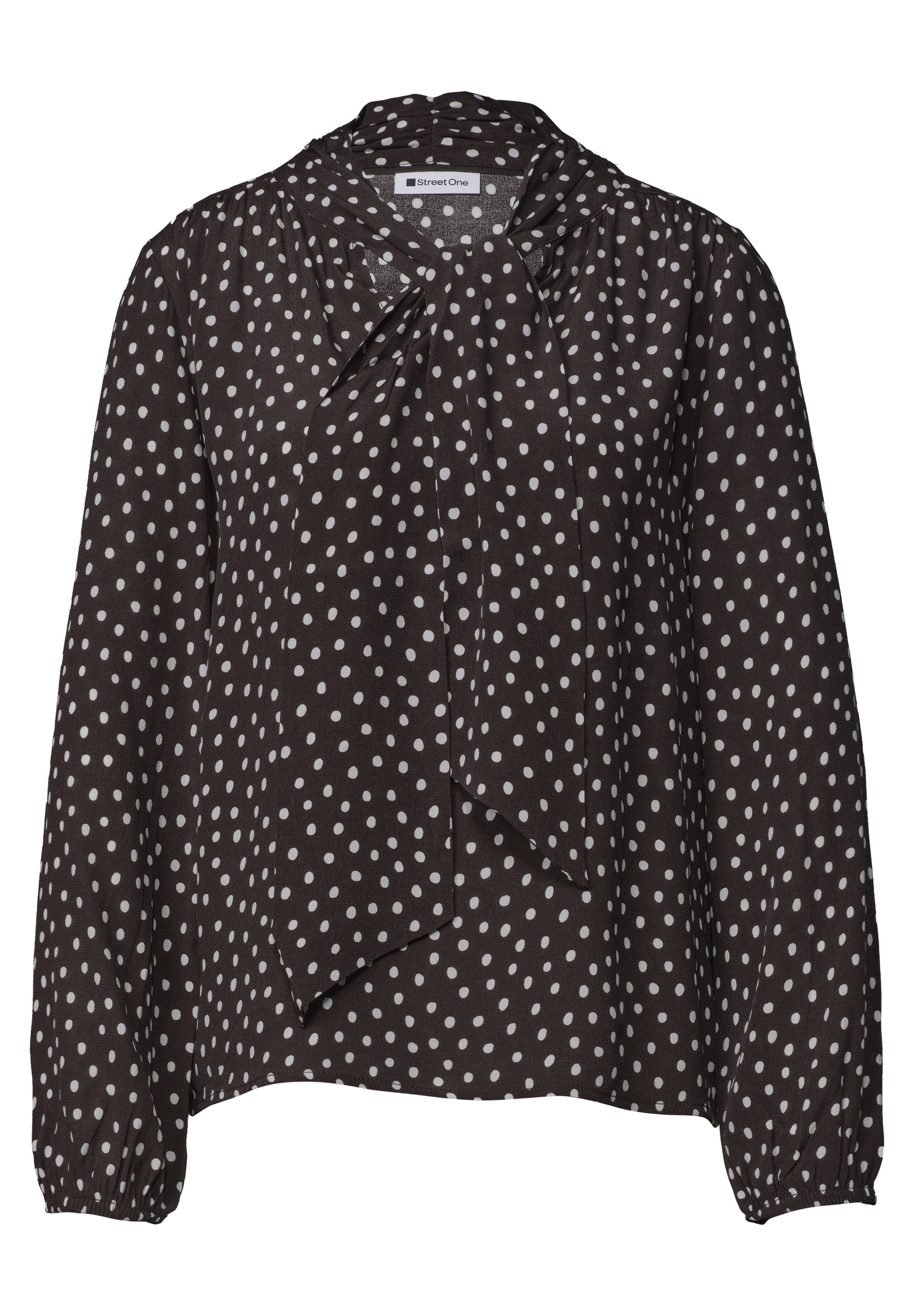 Langarm Bluse mit Schleifendetail