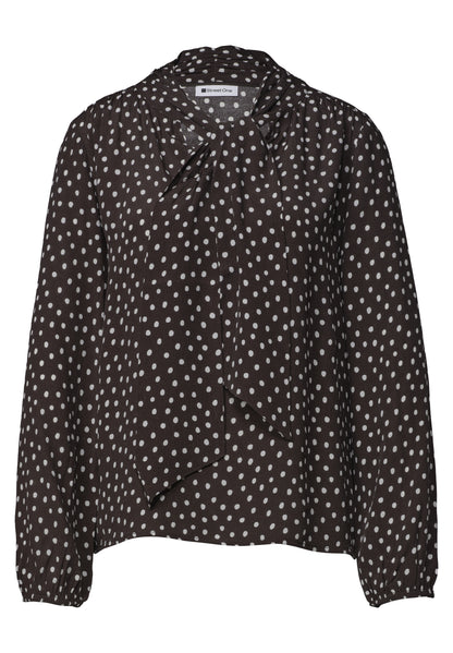 Langarm Bluse mit Schleifendetail