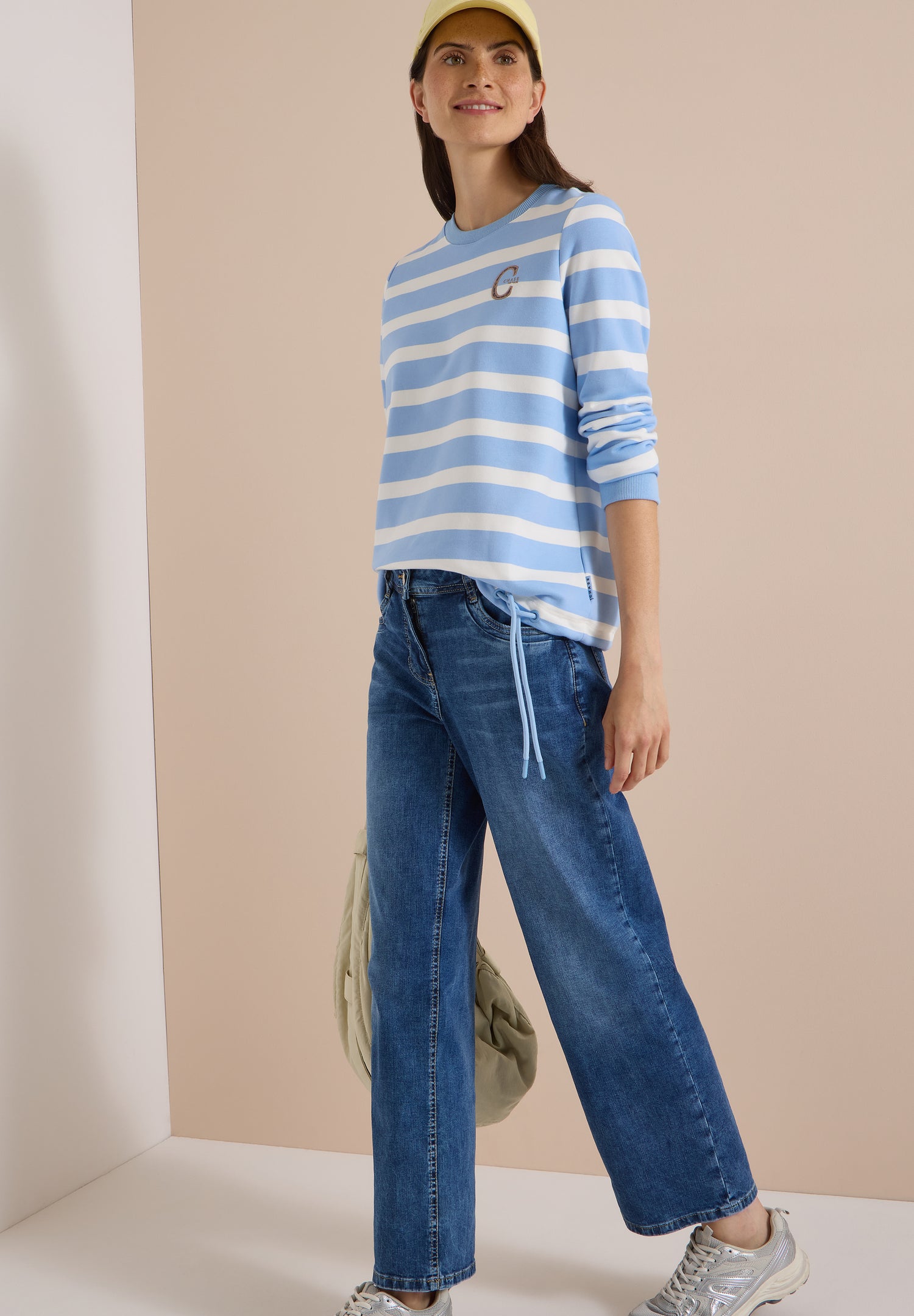 Sweatshirt mit Rundhals und Tunnelzug