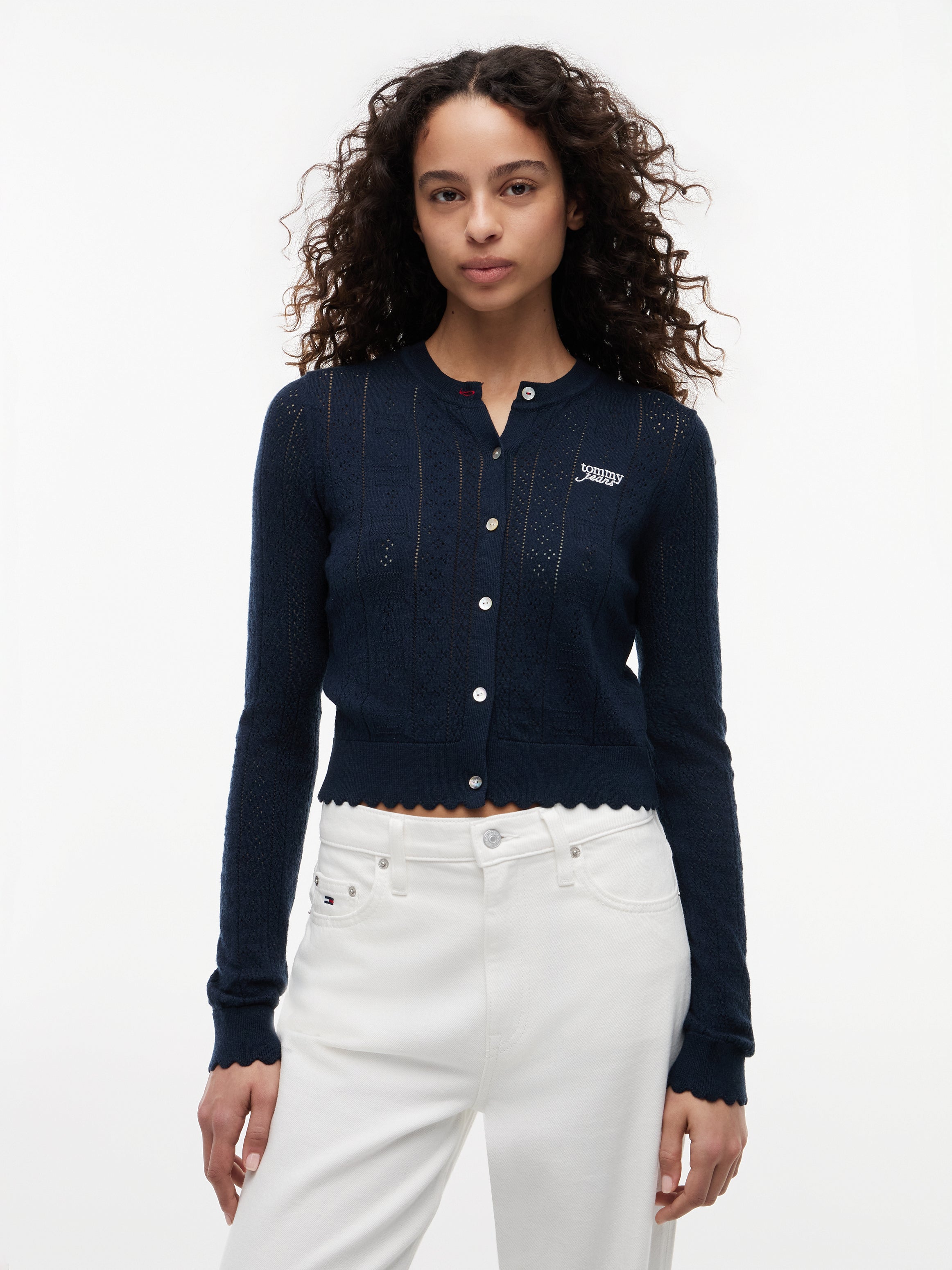 TJW POINTELLE CARDIGAN