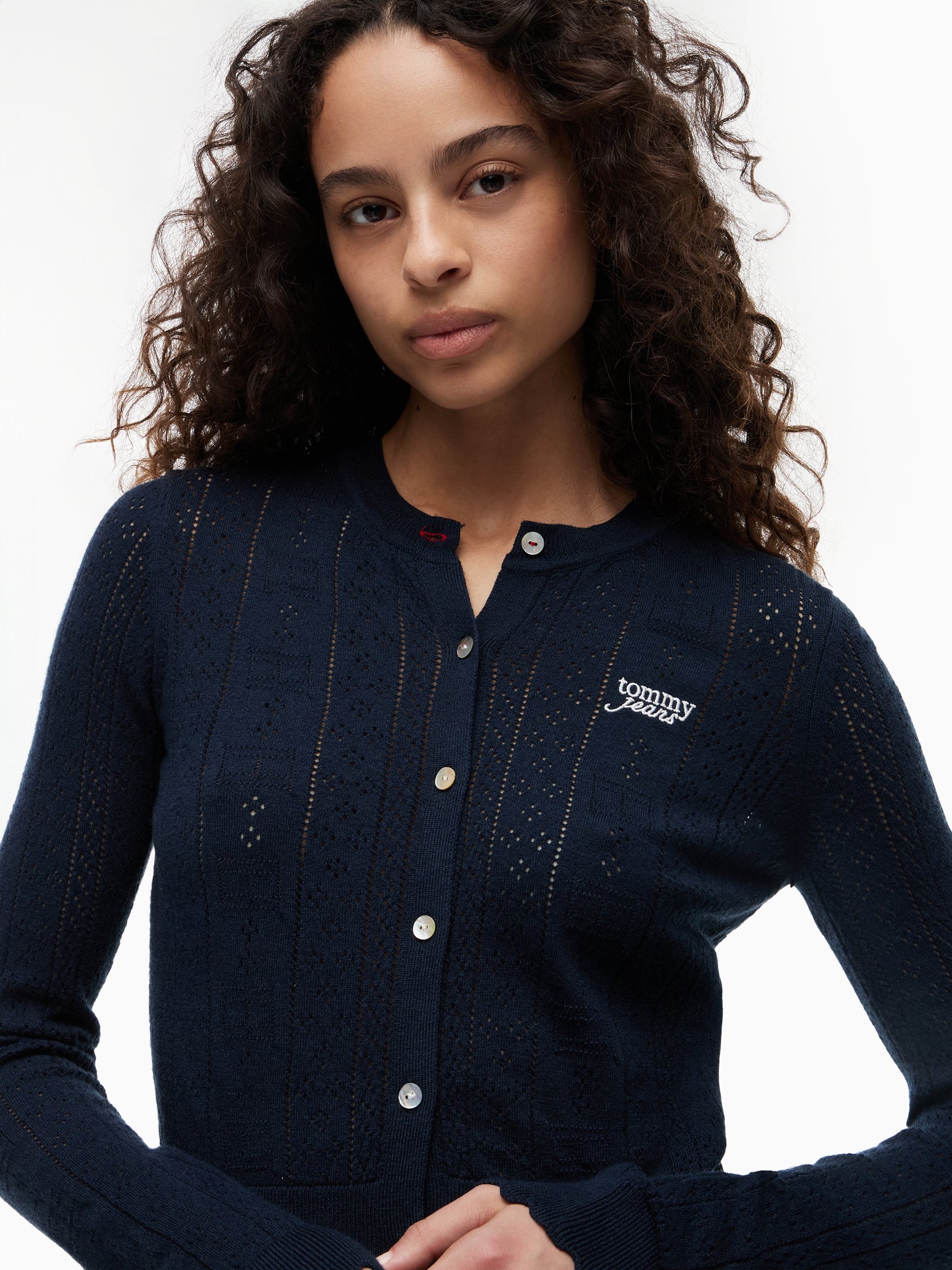 TJW POINTELLE CARDIGAN