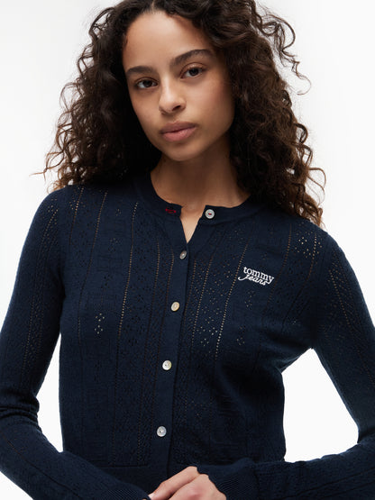 TJW POINTELLE CARDIGAN