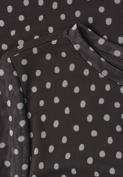 3/4-Arm Shirt aus Mesh mit Print