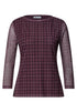 3/4-Arm Shirt aus Mesh mit Print