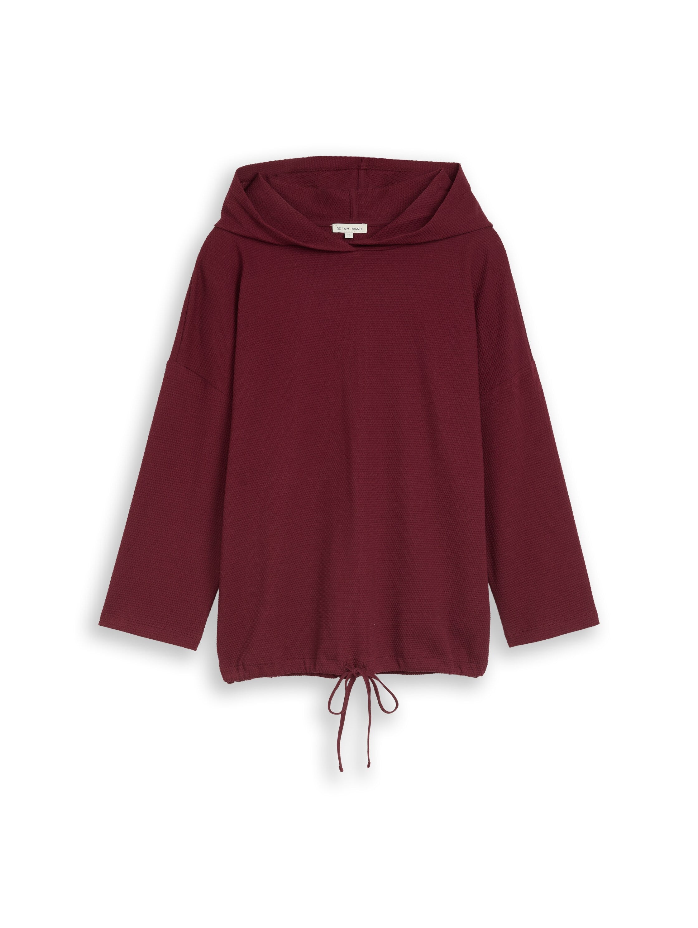Hoodie Langarmshirt mit Kordelzug