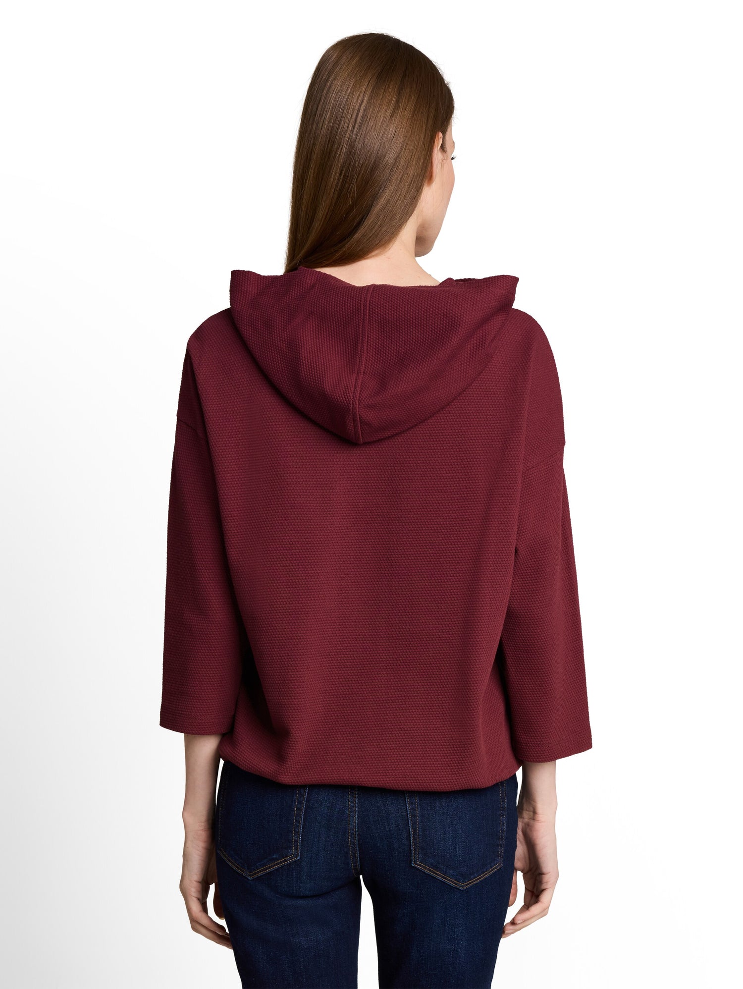 Hoodie Langarmshirt mit Kordelzug