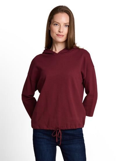 Hoodie Langarmshirt mit Kordelzug