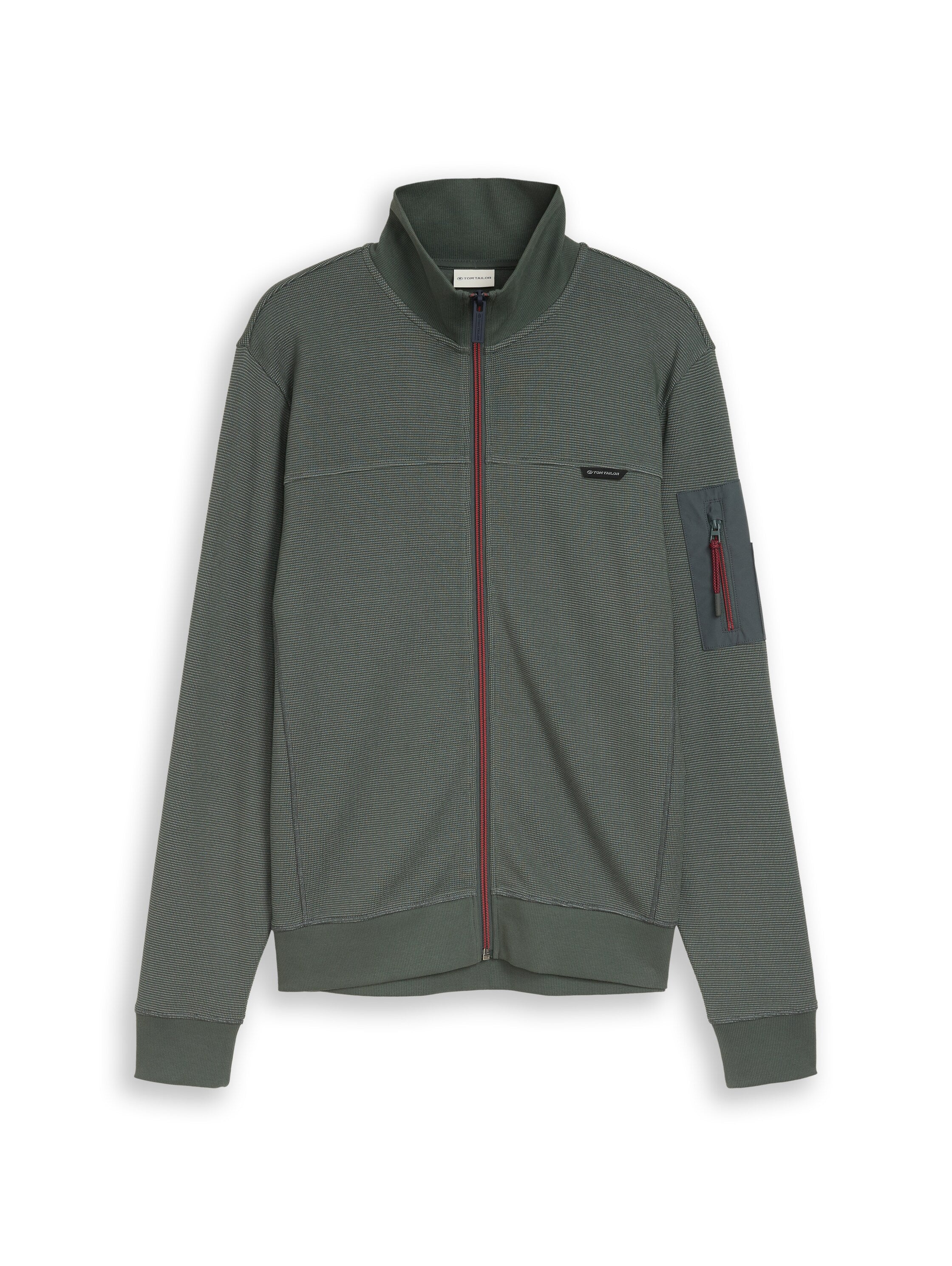 Sweatjacke mit Ärmeltasche