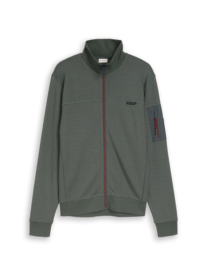 Sweatjacke mit Ärmeltasche