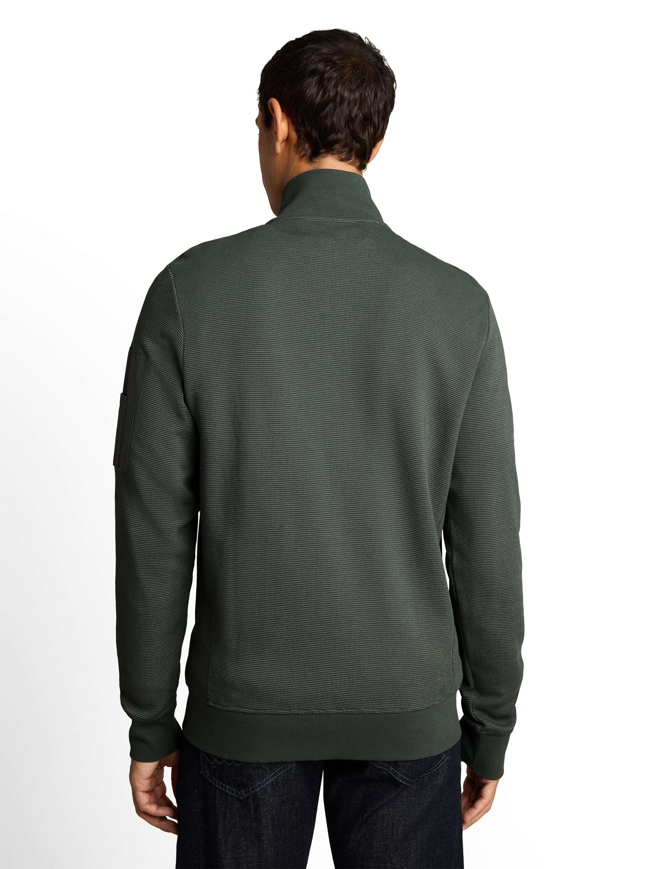 Sweatjacke mit Ärmeltasche